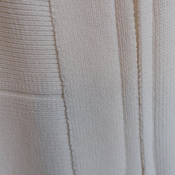 Ivory Sleeveless Bodycon Bandage Sheath Dress size L - Picture 6 of 7